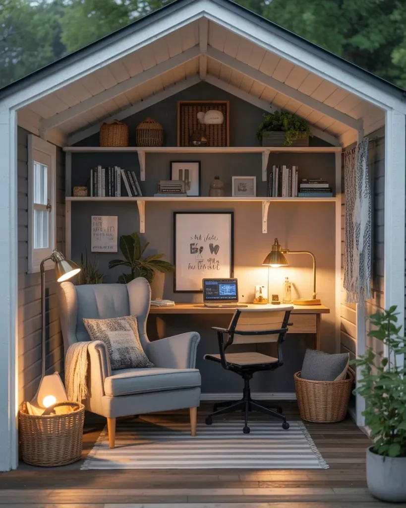 Small She Shed Craft Room