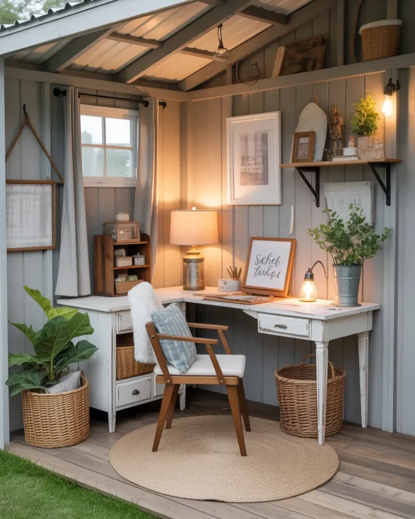Small She Shed Craft Room