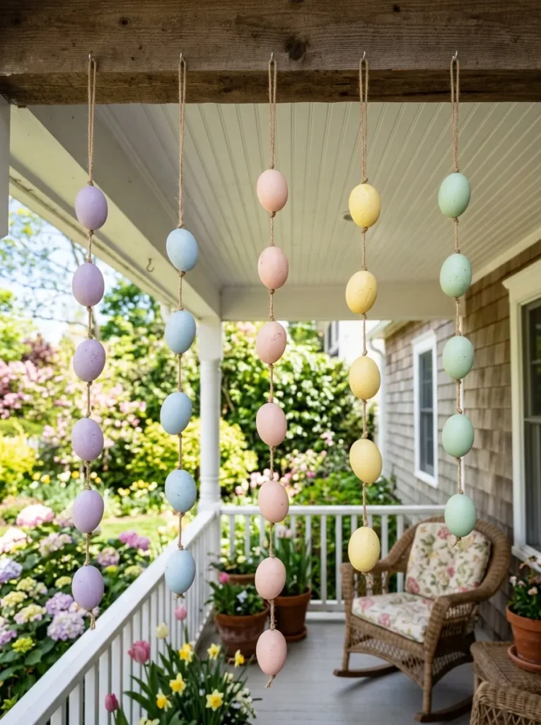 Easter Porch Decorating
