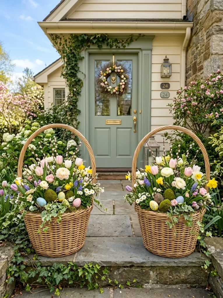 Easter Porch Decorating