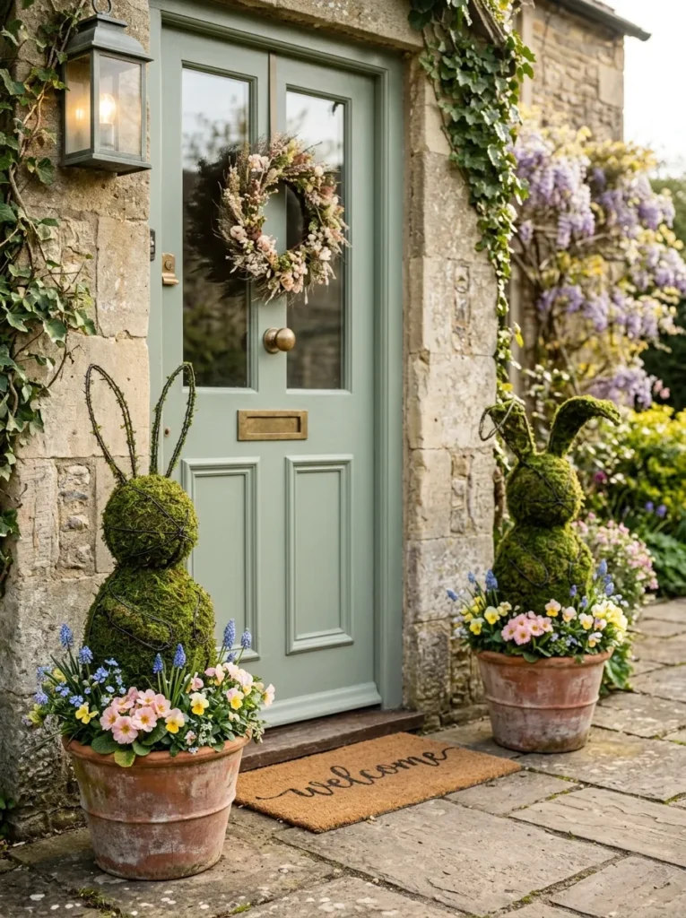 Easter Porch Decorating