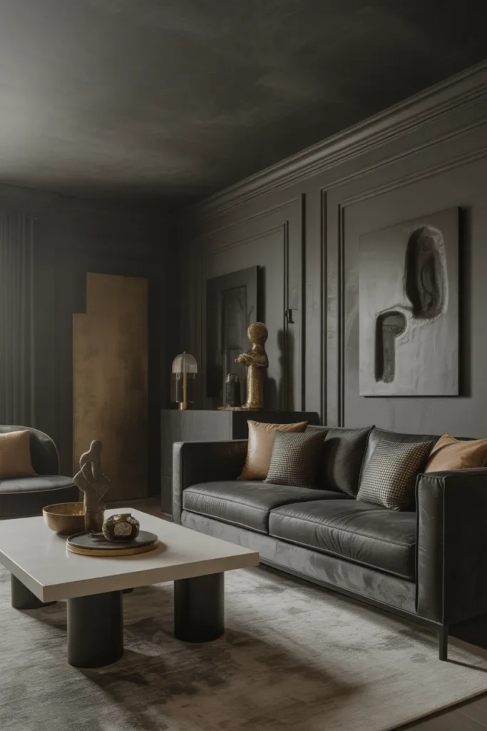 Color Drenching Living Room